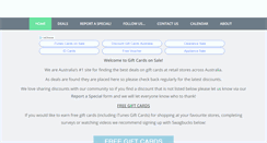 Desktop Screenshot of giftcardsonsale.com.au
